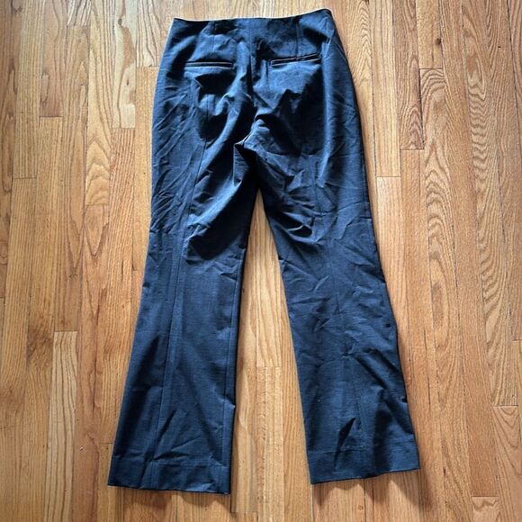 MM Lafleur 10 Clooney wool trousers charcoal grey ankle slit zip fly great cond - Picture 6 of 8